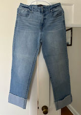 BCBGeneration Denim Mega Cuff Wide Leg Pants Photo 0