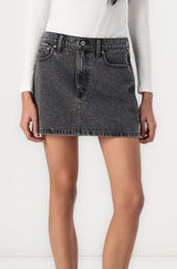 NWT Abercrombie & Fitch Denim Mini Skirt - Denim skirt - grey opulent, size 16 Photo 0