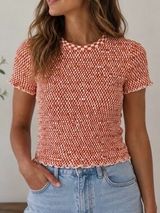 American Eagle Checkered Top Photo 0
