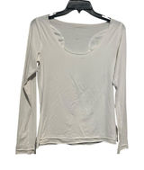 Lululemon Athletic Shirt Womens ~8 White Medium Long‎ Sleeve Casual Scoop #MN5-1 Photo 0