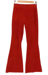 Aerie Ribbed Flare‎ Leggings Pants Womens Size XS Red Boho Bell Bottoms Photo 0