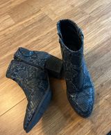 Snakeskin Western Booties Size 7 Photo 0