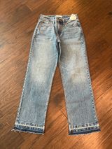 Abercrombie & Fitch The Baggy Low Rise Raw Hem Jeans 26/2R Photo 0