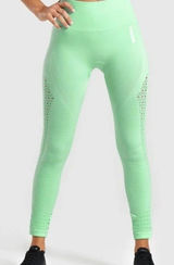 Gymshark Women's XS Energy Seamless Legging Mint Green‎ Cut Outs Gym Sporty Photo 0