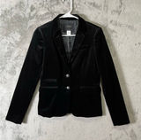 JCrew Schoolboy Black Velvet Blazer Tailored Quiet Luxury Preppy Academia 2 Tall Photo 0