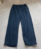 Navy Brandy Melville Straight-Leg Sweatpants Photo 0