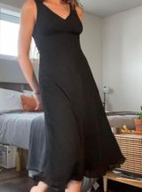 The most stunning vintage 1990s silk chiffon black dress 🖤 Photo 0