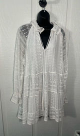 Zara White Lace Overlay Dress Size Small EUC Photo 0