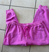 Victoria's Secret PINK Bright Magenta Pink Drawstring Joggers / Sweatpants - Size XXL Photo 0