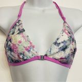 Pink Victoria's‎ Secret Bralette Small Purple Tie Dye Lace Strappy Racerback Photo 0