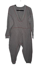 Natural Life Jumpsuit Womens Small Grey Excellent‎ Contrast Stitch Cotton Slub Photo 0