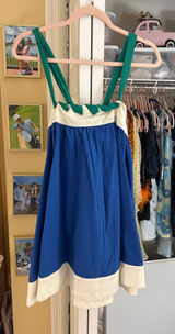Anthropologie Whipstitch Mini Dress Blue Photo 0