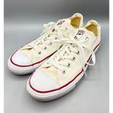 Converse Sz 10 Womens Sneakers Chuck Taylor All Star Low Top Canvas Cream White Photo 0