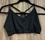 PINK Victorias Secret Black Lightly Lined Low Impact Sports Bra, Large Photo 0