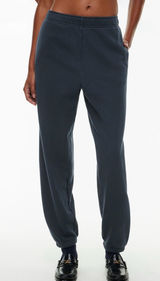 Aritzia TNA Airy Fleece Boyfriend Basic Sweatpants Black S Photo 0