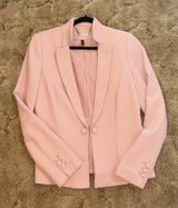White House Black Market Blush Pink Fitted Blazer Jacket Size 6 Photo 0