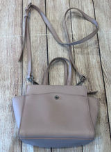 Steve Madden Dusty Pink Saffiano Vegan Leather Winged Satchel Crossbody Bag Photo 0