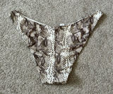 Aerie snake skin super‎ high cut cheekiest bikini bottom XXL Photo 0