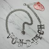 Von Dutch Rhinestone Letter Chain Belt OS ✨ Photo 0