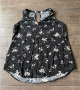 Old Navy Women's Luxe Black White Floral Swing Tank Size XS Photo 0