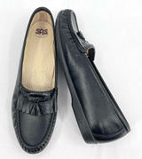 SAS Softie Black Leather Tassle and Kiltie Slip On Loafers 0073-013 Size 10 N Photo 0