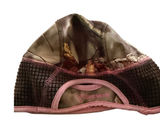 Huntworth Womens Camo Waffle Fleece Ponytail Beanie Hat Brown Pink Hunting Photo 0