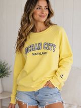 Valani Women’s L Ocean City Maryland Coastal Crewneck Sweatshirt FLAW Photo 0
