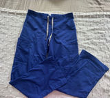 Wonder wink medical scrub pants bottoms size small petite blue purple straight Photo 0