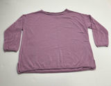 Pact 100% Organic Cotton Light Purple Pink‎ Pullover Sweater Womens Medium FLAW Photo 0