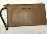 MICHAEL KORS Warm Taupe Large Wristlet with Card Slots Photo 0