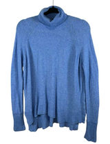 J. CREW Blue Wool Alpaca Blend‎ Turtleneck Long Sleeve Sweater Size Small Photo 0