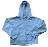Champion Vintage Reverse Weave Light Blue Size Large V Neck Hoodie Photo 0
