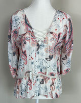 Abercrombie & Fitch Paisley Print Boho Blouse Size Small Photo 0