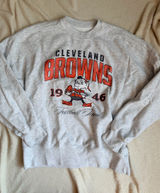 Abercrombie nfl Cleveland brown gray crewneck sweatshirt Xxs Photo 0