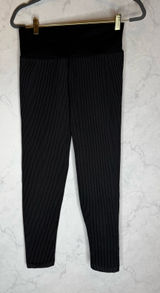 Aerie Offline 7/8 High-Rise Leggings in black white stripe Photo 0