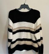 Forever21 black and white striped sweater Photo 0
