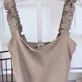 Sunday-best Women's Cream and Tan Vest Photo 0