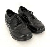 Dansko Wingtip Oxford Shoes Women's 38 US 7.5 Black Leather Comfort Lace Up Photo 0