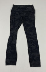 Lululemon Leggings Womens 10 Black Incognito Camo High Rise‎ Yoga Athletic Pants Photo 0