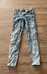 We The Free Riley Seamed Jeans Womens 26 Blue Acid Wash Skinny Stretch High Rise Photo 0