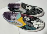 Nightmare Before Christmas Jack and Sally Slip On Sneakers 7 1/2 Photo 0