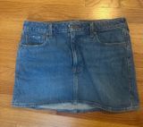 Abercrombie mid rise curve love denim skirt Photo 0