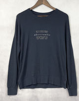 Abercrombie‎ Fitch Graphic Knit Top Women Medium Lightweight Textured Cozy Indie Photo 0