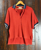 Urban Outfitters Oversized Women's Ribbed Polo Top Photo 0