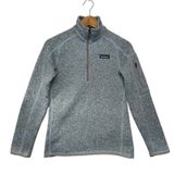 Patagonia Better Sweater 1/4 Zip Pullover Womens Small Blue Heather Fleece Photo 0