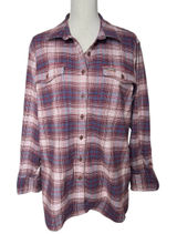 ARIAT Women’s Rebar Plaid Print Long Sleeve Button-Down Flannel Work Shirt Photo 0
