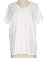 Aerie White V-Neck T-Shirt Photo 0