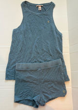 Victoria’s Secret Blue Shorts And Tank Sleep Set Top XS, bottoms Small Photo 0