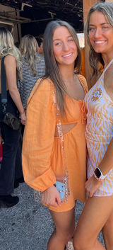 Orange Dress Target Burnt Photo 0