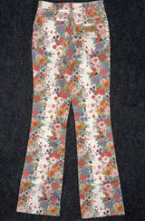 Free People x Wrangler Floral Print High Rise Bootcut Jeans 26 x 34 Western Boho Photo 0
